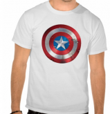 Camiseta Escudo Capitão América 3D 2