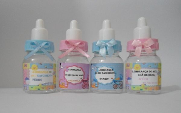 50 Mini mamadeirinha Personalizada com Balinhas