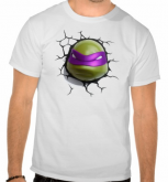 Camiseta tartaruga ninja Dona Telo 3D