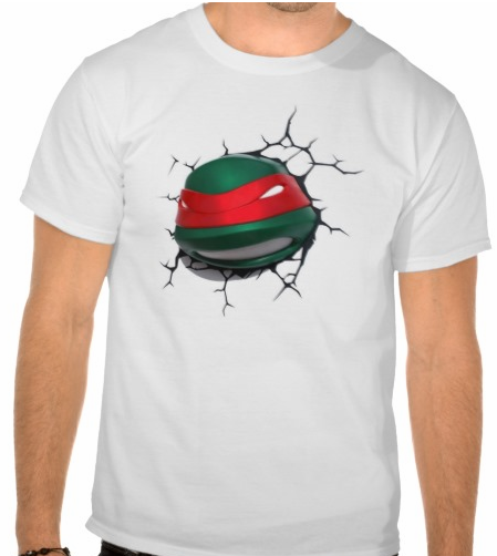 Camiseta tartaruga ninja  Raphael 3D