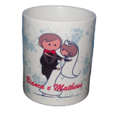 Canecas de porcelana para casamento