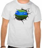 Camiseta tartaruga ninja Leonardo 3D